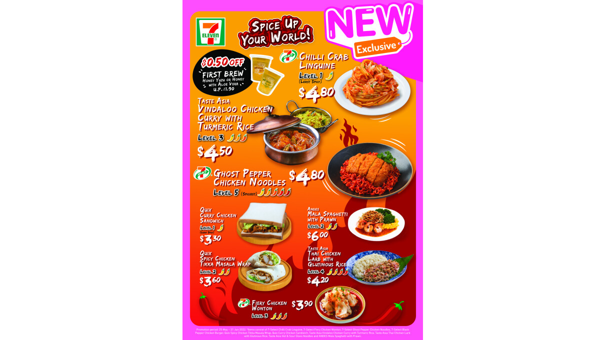 7Eleven Spices Up Your World With A BrandNew ReadytoEat Menu of