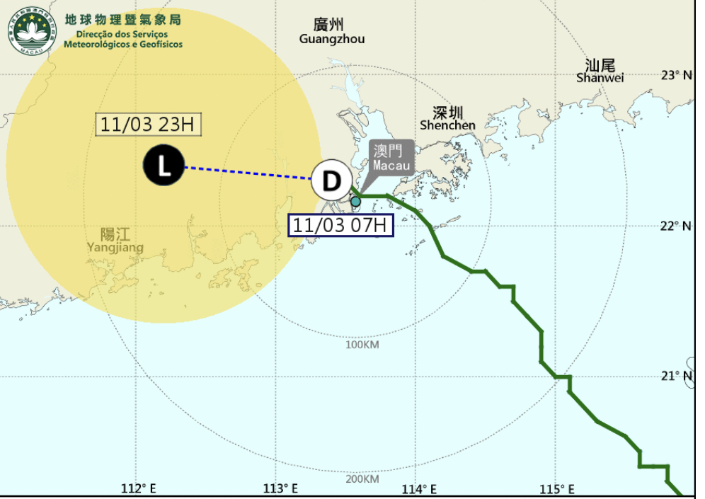 UPDATED - Typhoon Signal No. 3 Issued | Macau Business