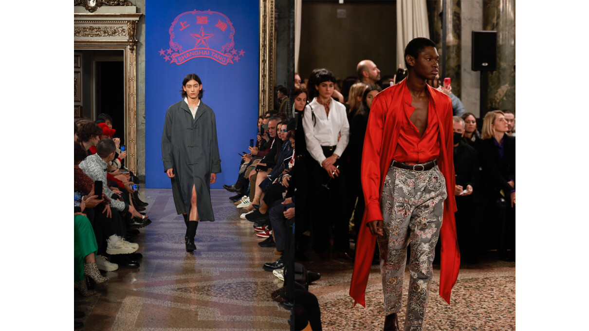 SHANGHAI TANG makes menswear runway debut at the 2023 Fall/Winter Milan Fashion Week - Vimarsana News