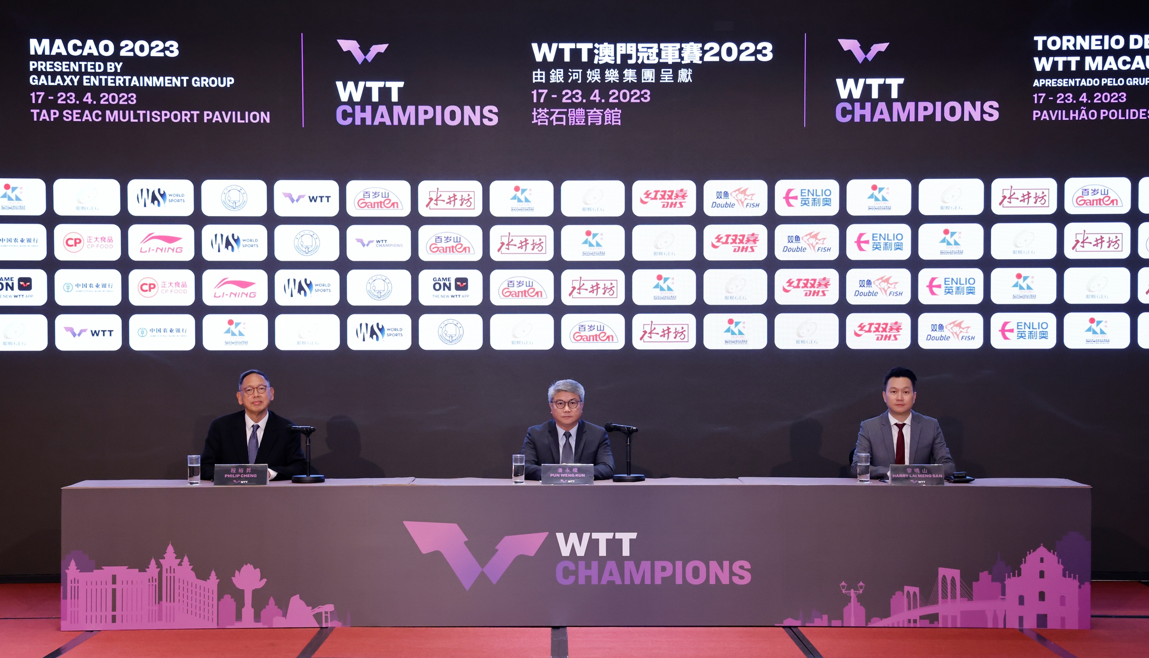 WTT Champions Macao 2023 to take place next month Macau Business