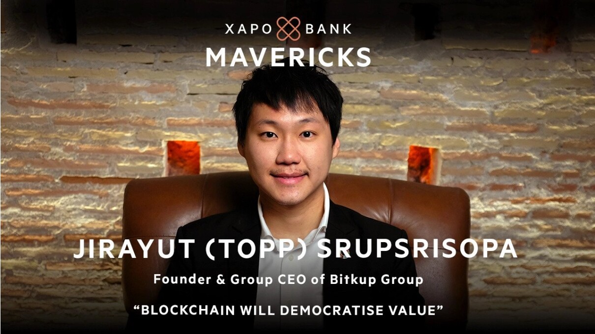 Bitkub CEO Jirayut (Top) Srupsrisopa speaks to the Xapos Bank Maverick Podcast about Blockchain, democratization of finance and Bitcoin in Southeast Asia
