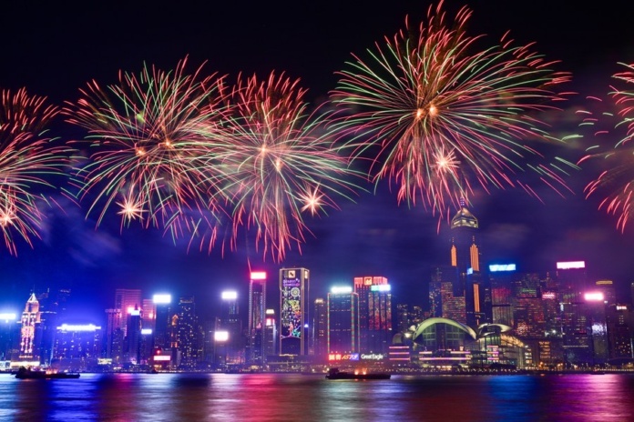 Hong Kong holds fireworks display to celebrate Chinese Lunar New Year