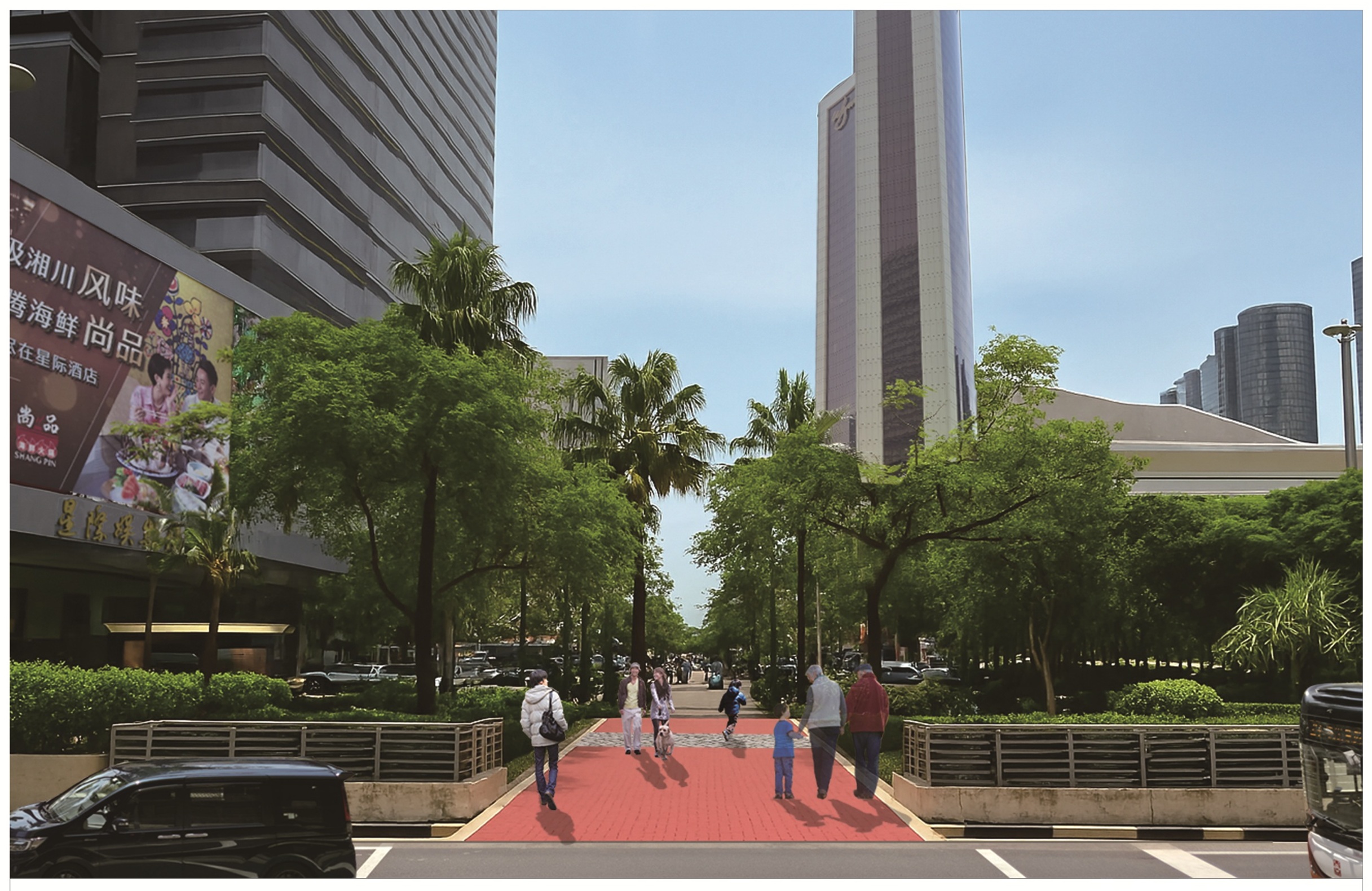 Gov’t unveils new project to improve walkability near Wynn Macau