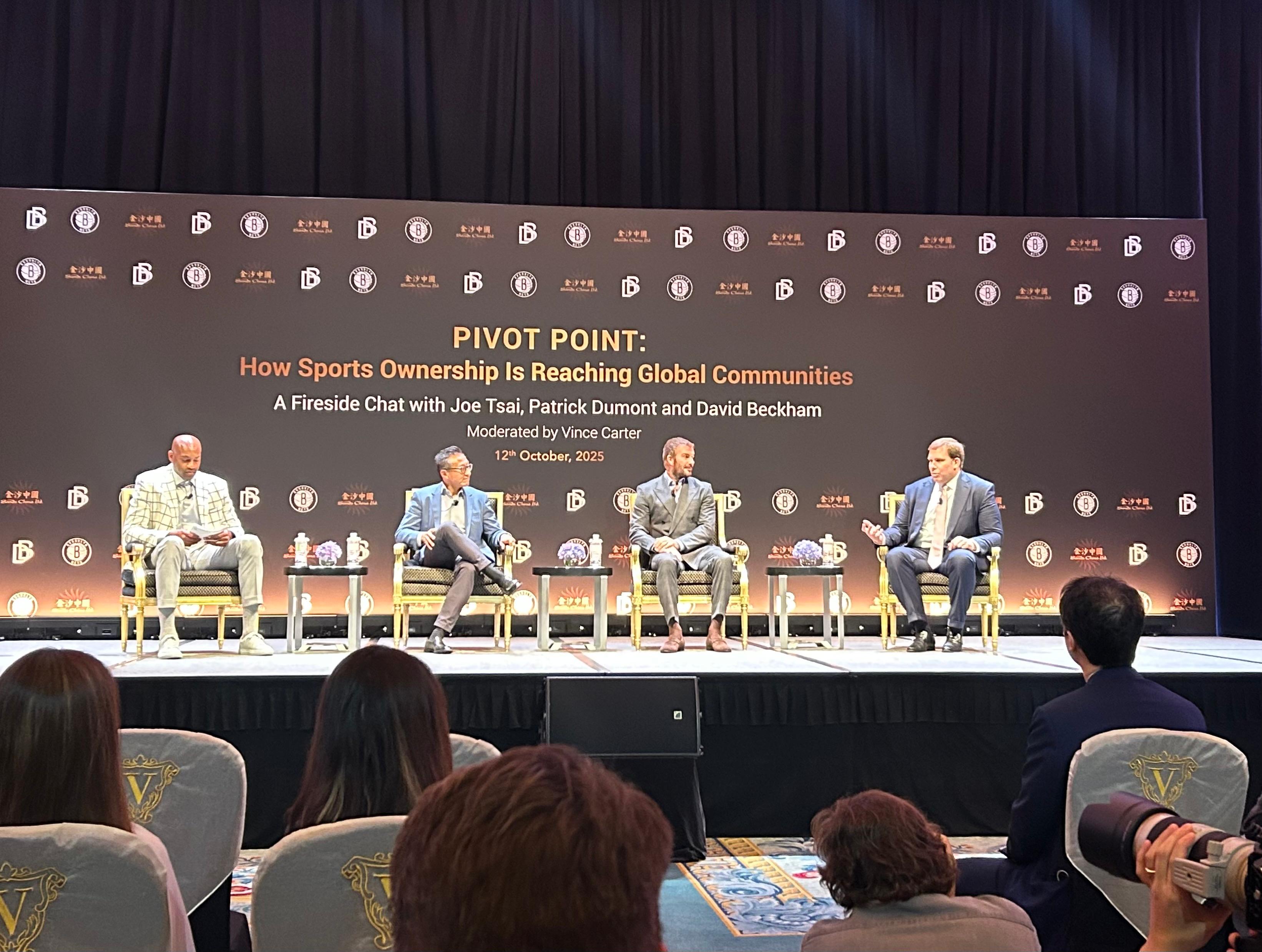Dumont eyes more major sports events for Macau after NBA success