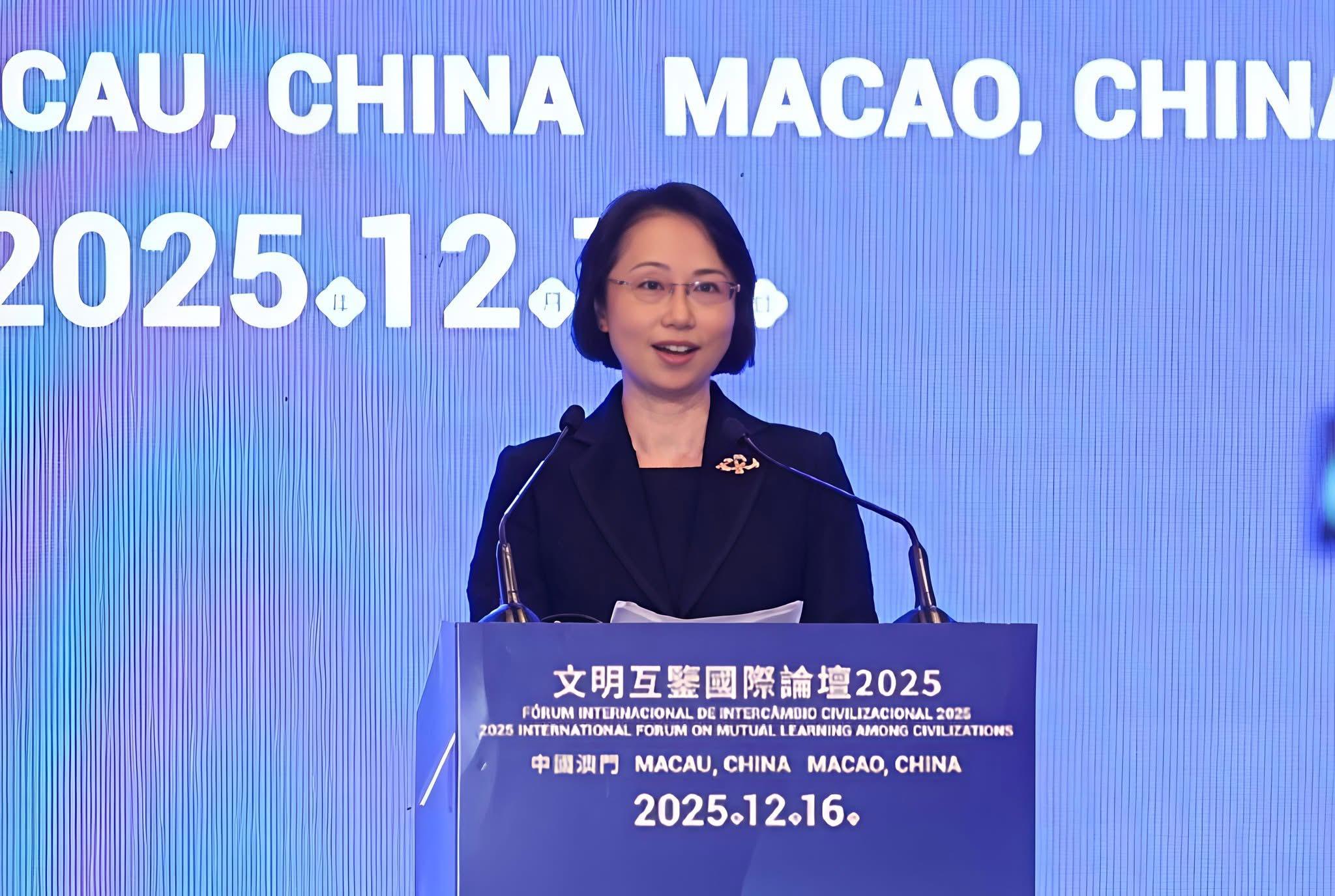 Secretary O Lam calls for Macau‑inspired global initiative to promote dialogue among civilisations﻿